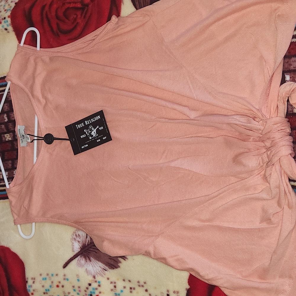 True Religion Twist Front Tank - Washed Orange